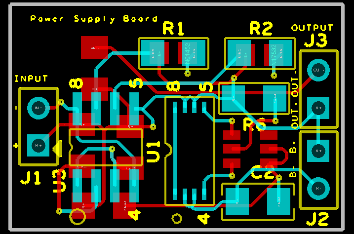 Power Supply PCB Design View