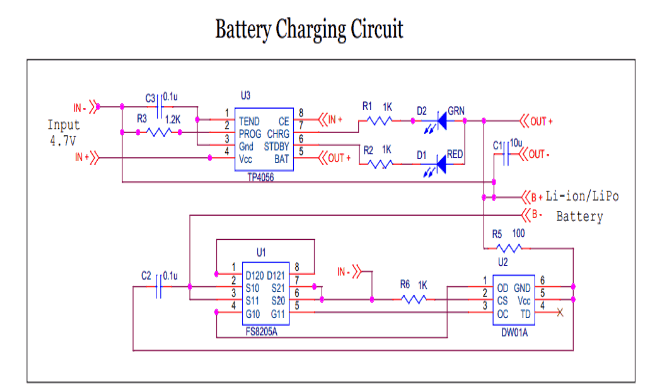 Battery Charging Circuit Schematic