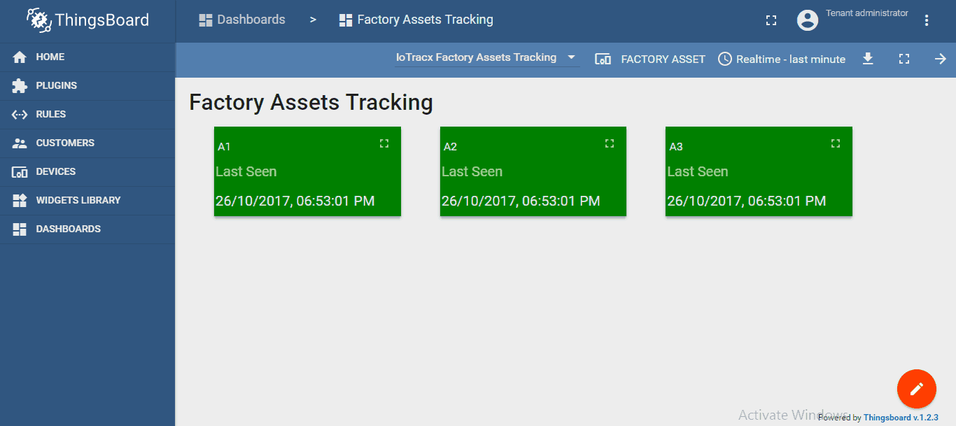 Asset Tracking Dashboard